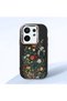 Vivo X200 Fe Compatible Camera Protected Black Soft Silicone Phone Case Floral Print - 3