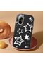 Realme C67 Compatible Camera Protected Black Soft Silicone Phone Case Star Patterned - 2