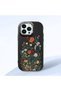 iPhone 14 Pro Max Compatible Black Soft Silicone Phone Case with Camera Protection Floral Print - 3