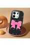 Redmi Note 13 Pro 5g Compatible Camera Protected Black Soft Silicone Phone Case Bowknot Patterned - 2