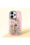 Redmi 13X Compatible Camera Protected Pink Soft Silicone Phone Case Floral Print - 3