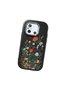 Redmi 12C Compatible Camera Protected Black Soft Silicone Phone Case Floral Print