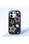 Redmi Note 13 Pro 5g Compatible Camera Protected Black Soft Silicone Phone Case Star Patterned - 3