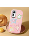 Pink Soft Silicone Phone Colorful Stars with Camera Protection Compatible with Mi 12 Lite - 2