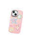 Pink Soft Silicone Phone Colorful Stars with Camera Protection Compatible with iPhone 13 Mini - 3