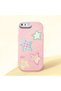 Pink Soft Silicone Phone Colorful Stars with Camera Protection Compatible with iPhone 7 Plus