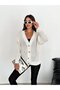 Women's Long Lace-Like Knit Button Cardigan