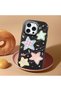 Black Soft Silicone Phone Colorful Stars with Camera Protection Compatible with iPhone 16 Pro Max - 2