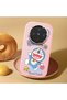 Camera Protected Pink Soft Silicone Phone Doraemon Patterned Compatible with Vivo X300 - 2