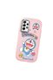 Pink Soft Silicone Phone Doraemon Patterned with Camera Protection Compatible with Samsung Galaxy A52 - 3