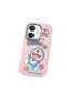 Pink Soft Silicone Phone Doraemon Patterned with Camera Protection Compatible with Oppo A3 - 3