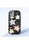 Black Soft Silicone Phone Colorful Stars with Camera Protection Compatible with Redmi 10
