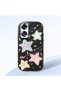 Black Soft Silicone Phone Colorful Stars with Camera Protection Compatible with Oppo A60