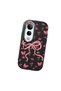 Black Soft Silicone Phone Bow with Camera Protection Compatible with Vivo V50 Lite Patterned - 3