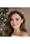 Birthday Queen Crown with Stones – Gold Color Birthday Crown Party Accessory