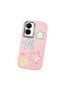 Pink Soft Silicone Phone Colorful Stars with Camera Protection Compatible with Vivo Y02S - 3