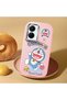 Pink Soft Silicone Phone Doraemon Patterned with Camera Protection Compatible with Vivo Y02S - 2