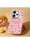 Pink Soft Silicone Phone Bowknot with Camera Protection Compatible with Redmi 13 Patterned - 2