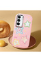 Pink Soft Silicone Phone Colorful Stars with Camera Protection Compatible with Realme C75 - 2