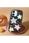 Black Soft Silicone Phone Colorful Stars with Camera Protection Compatible with iPhone 17 - 2