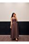 Women's Square Collar Polka Dot Piece Dress - 6