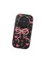 Camera Protected Black Soft Silicone Phone Bow Compatible with Vivo X300 Patterned - 3