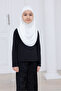 Practical Ready-To-Wear Children's Shawl, Comfortable Elastic Hijab Headscarf White - 3