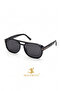 Rosiqe Unisex Black Framed Nude Ultra Lightweight Uv400 Filtered Sunglasses - 3