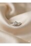 3S Three Stone (Trinity) Modern Wave Design Steel Ring - 2