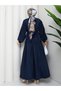 Pleated Sleeveless Shirt & Pleated Skirt Hijab Set Rc9028 - 9