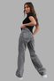 Mika Women's Smoked High Waist Wide Leg Denim Jeans - 2