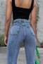 Carco Kar Yıkama Stretch Fabric High Waist Denim Mom Jeans S Boyfriend Jeans - 2