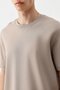Short Sleeve Boxy Fit T-Shirt Mink - 7