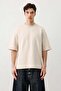 Short Sleeve Boxy Fit T-Shirt Stone - 2