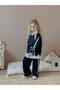 Girl's Two-Thread Lycra Full-Fit Stylish Two-Piece Set with Bow Detailing on the Sleeves - 3