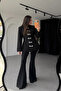 Mi̇ss Neşem Women's Button Detailed Waist-Fitted Full-Fit Napolyon Jacket - 2