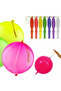 15 pieces of elastic zip balloon with string, large punch balloon in giant size.