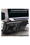 Tecno Spark 10 Pro Compatible Tank Case - Extra Protection Armored Outdoor Cover with Ring Stand - Black - 3