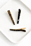 Set of 3 Modern Patterned Latch Hair Clips