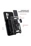 Redmi k40 compatible tank case - ring stand extra shock protection armored outdoor cover - grey - 5