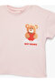 Pink Babygirl Plain Cotton T-Shirt - 3