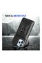 Oppo Reno 15 Fs Compatible Tank Case - Extra Protection Armored Outdoor Cover with Ring Stand - Navy Blue - 2