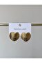 Accessory Steel Heart Striped Women's Earrings - 2