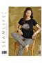 Seamlife Women's Extra Soft 100% Cotton Milan Short Sleeve Pajama Set