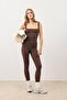 Brown High Waist Leggings - 3
