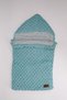 Portbebe for Babies 0-12m White Unisex Newborn Sleeping Bag Cotton Fabric Puffy Knit - 3