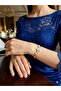 Stainless Steel Double Chain Design White Heart Figured Women's Bracelet - 2