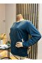 Women's Wave Shine Combed Cotton Blouse for Middle Age and Above - 2