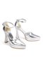 Women's High Heeled Platform Ankle Strap Stylish Bridal and Evening Shoes