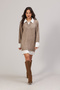 Shirt-Like V-Neck Dress